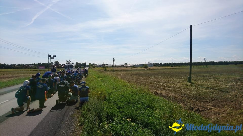 Gdyńska Piesza Pielgrzymka na Jasną Górę 2018 - wejście do Częstochowy