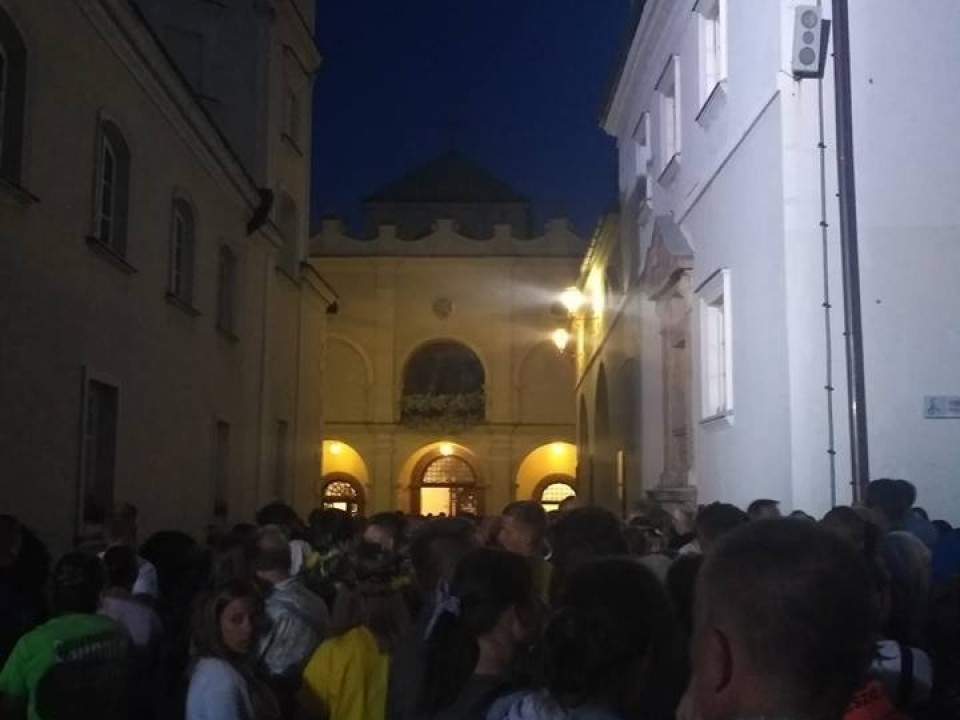 Gdyńska Piesza Pielgrzymka na Jasną Górę 2018 - wejście do Częstochowy