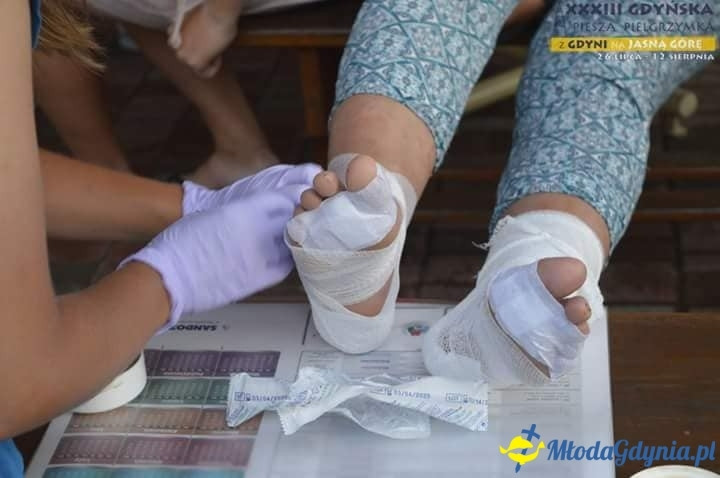 Gdyńska Piesza Pielgrzymka na Jasną Górę 2018 - wejście do Częstochowy