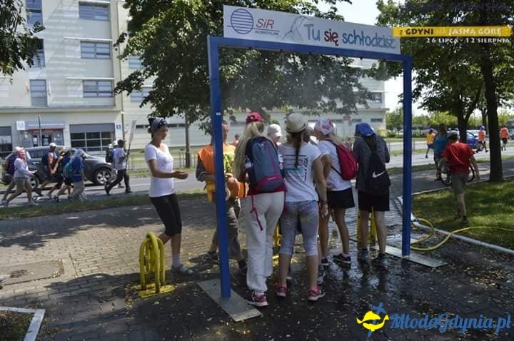 Gdyńska Piesza Pielgrzymka na Jasną Górę 2018 - wejście do Częstochowy