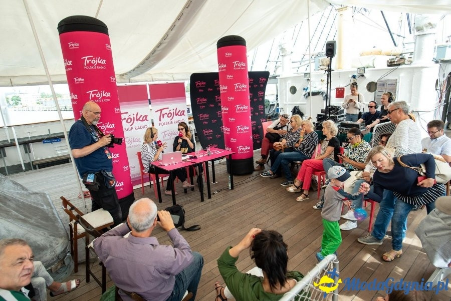 Trójka i Marek  Niedźwiecki w Gdyni