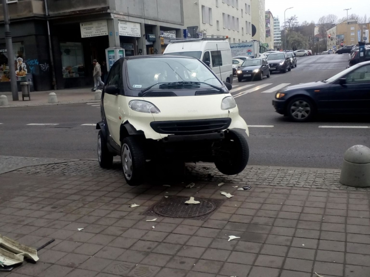 Wjechała pani na słupek