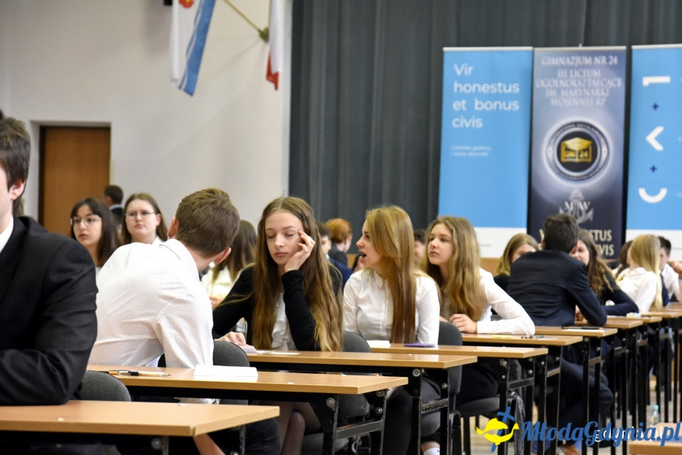 Egzamin 2019 w Gimnazjum nr 24