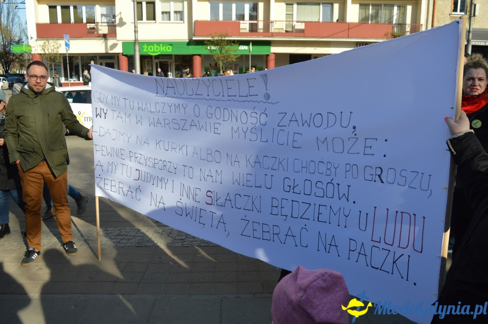 Protest z wykrzyknikiem w Gdyni