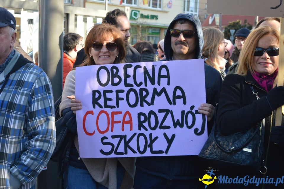 Protest z wykrzyknikiem w Gdyni