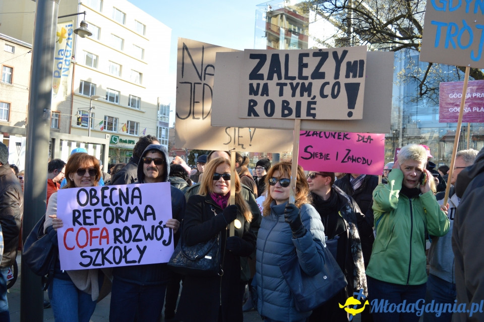 Protest z wykrzyknikiem w Gdyni