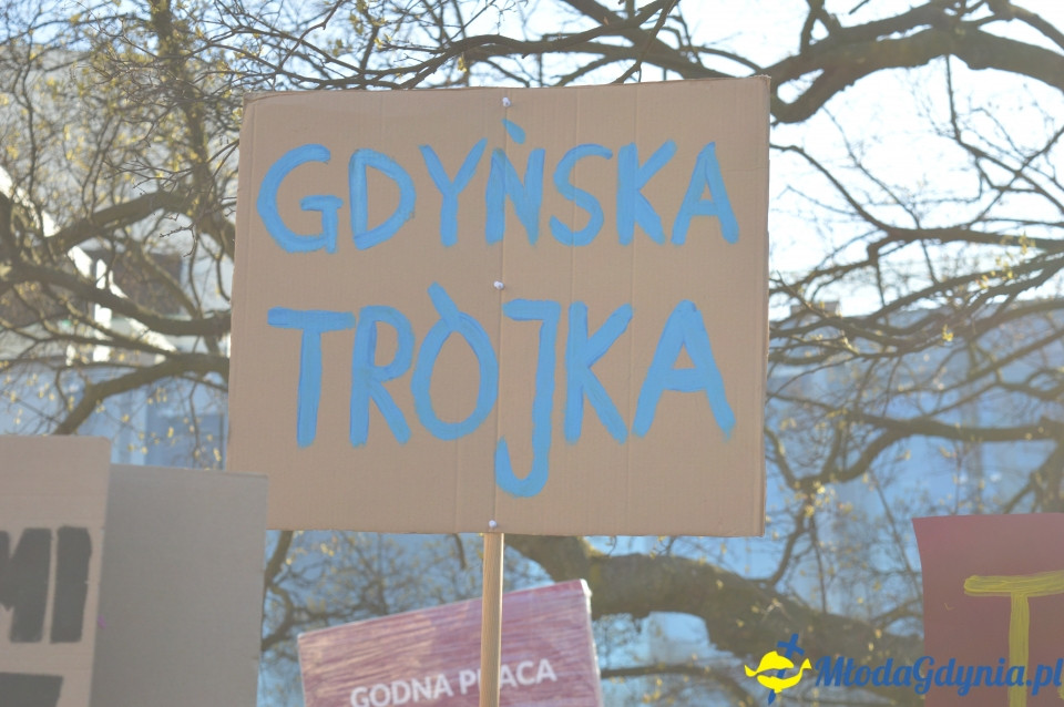 Protest z wykrzyknikiem w Gdyni
