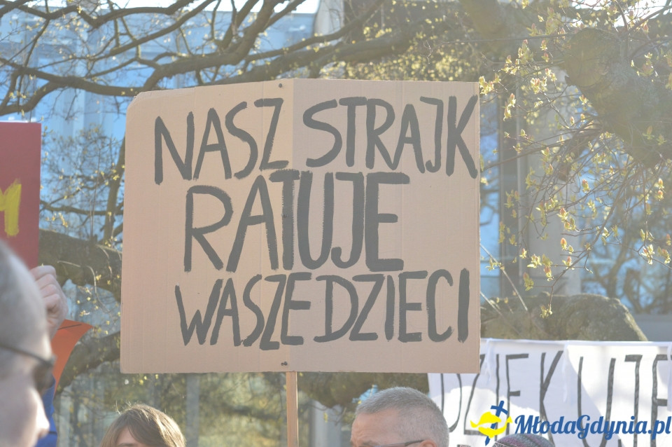 Protest z wykrzyknikiem w Gdyni