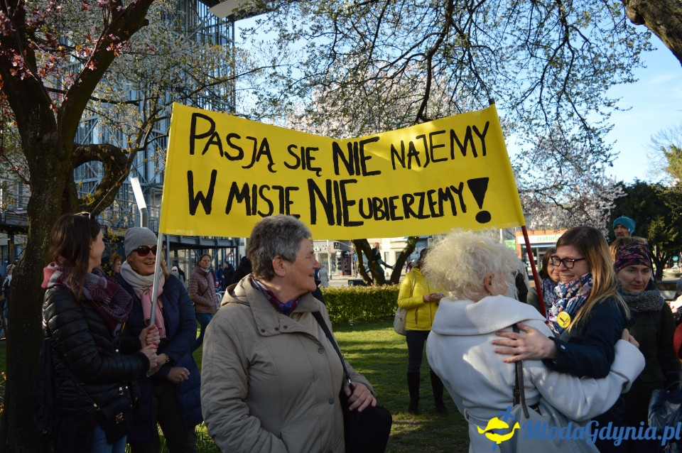Protest z wykrzyknikiem w Gdyni