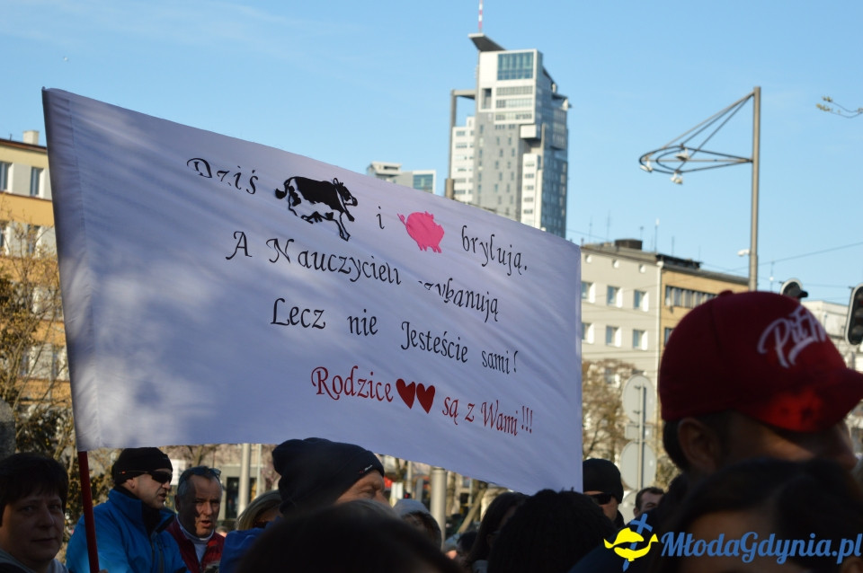 Protest z wykrzyknikiem w Gdyni