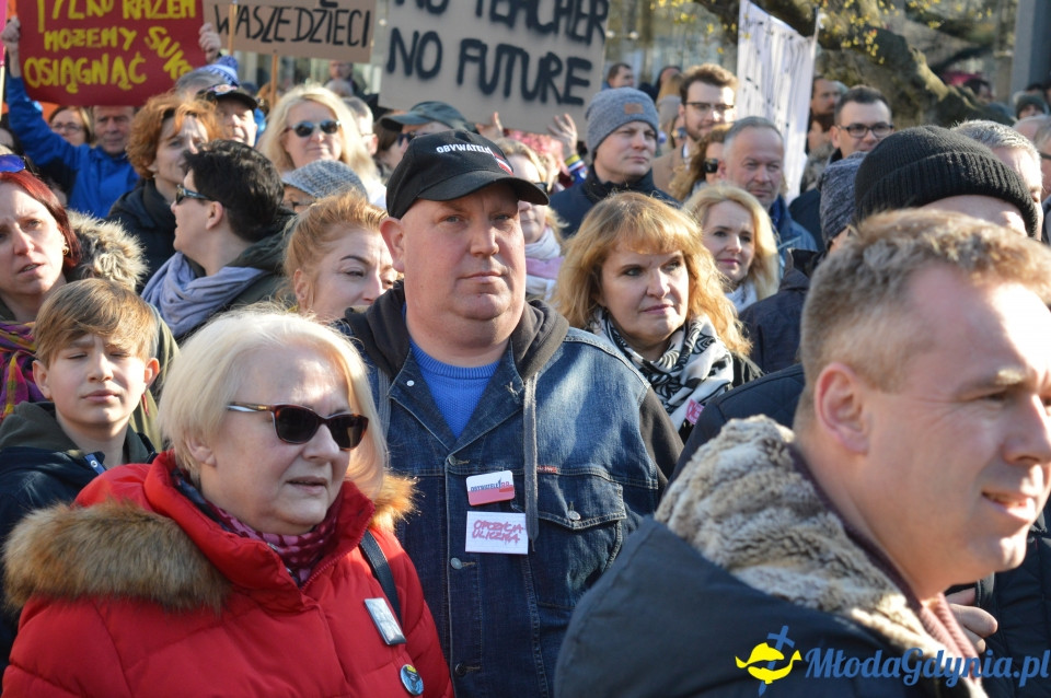 Protest z wykrzyknikiem w Gdyni
