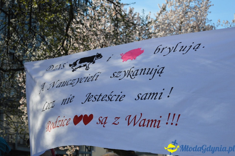 Protest z wykrzyknikiem w Gdyni