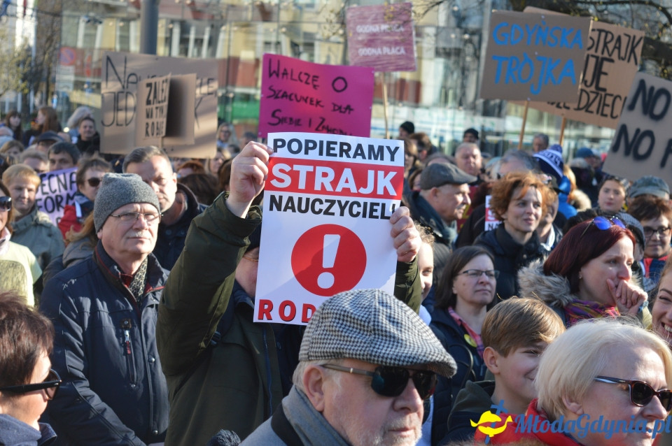 Protest z wykrzyknikiem w Gdyni