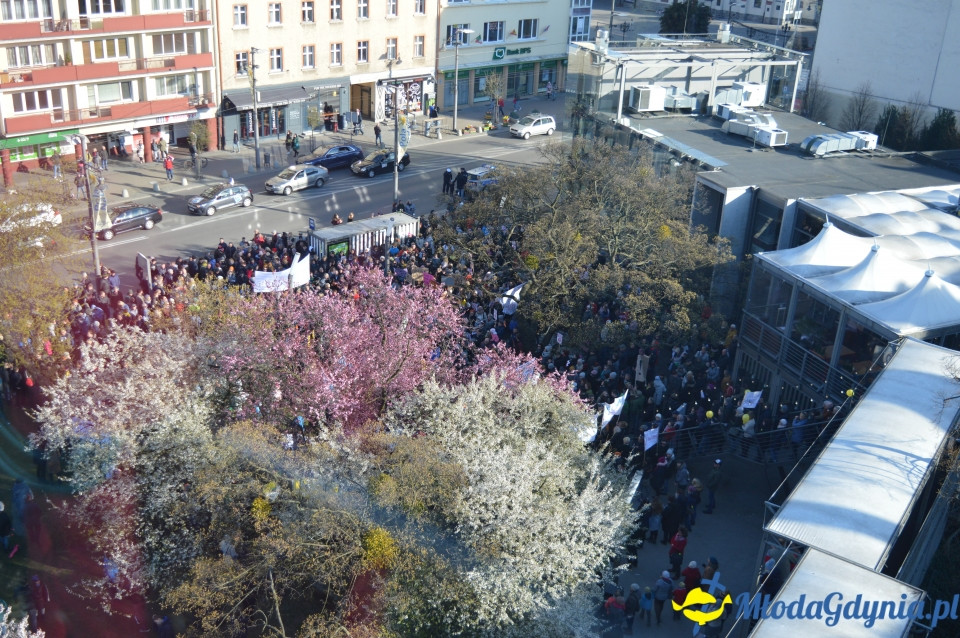 Protest z wykrzyknikiem w Gdyni