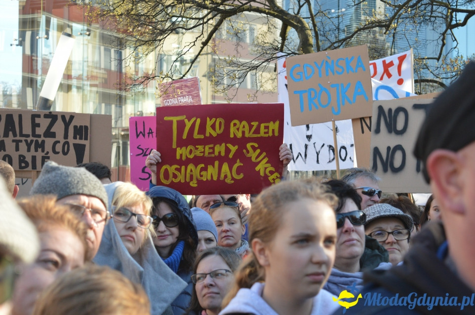 Protest z wykrzyknikiem w Gdyni