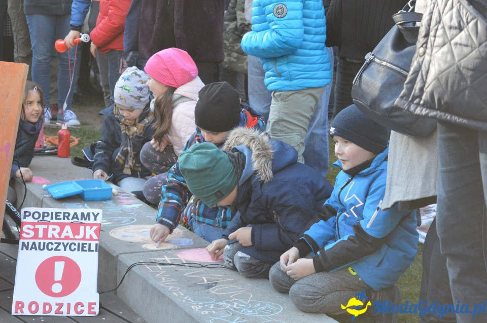 Protest z wykrzyknikiem w Gdyni