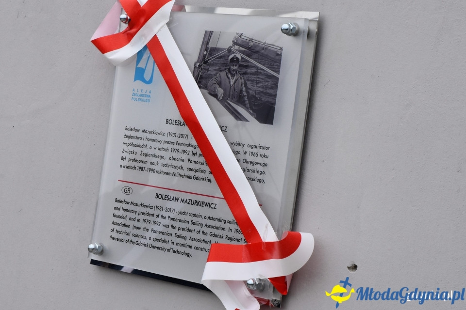 Prof. Mazurkiewicz upamiętniony w alei Żeglarstwa Polskiego