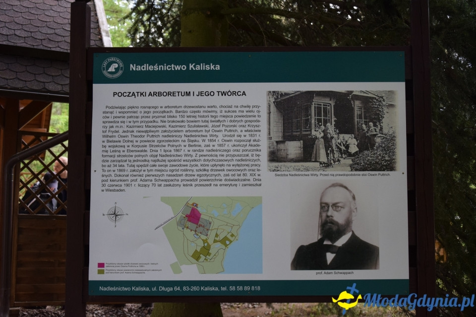 Wycieczka PTTK Klubu Turystycznego Wybrzeże do Arboretum w Wirtach
