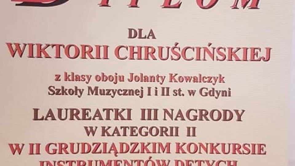 Sukcesy uczniów Szkoły Muzycznej - maj 2019