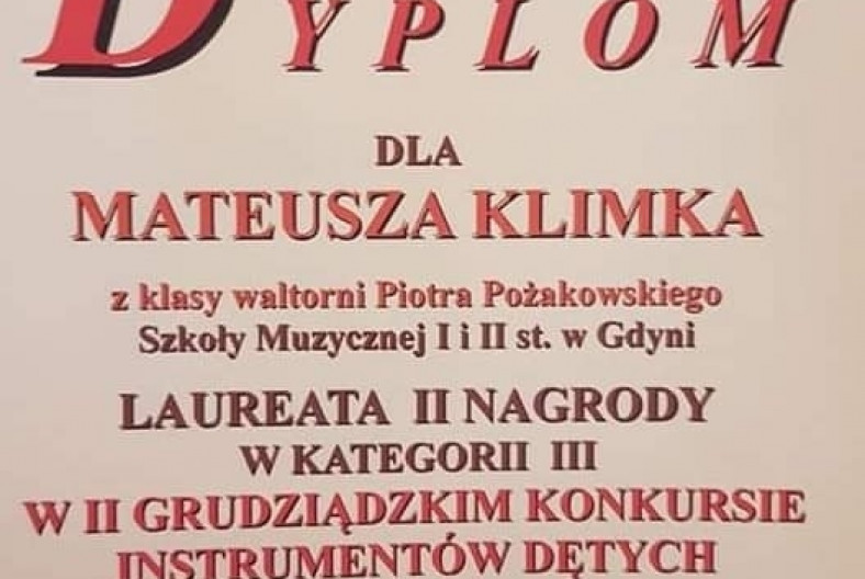 Sukcesy uczniów Szkoły Muzycznej - maj 2019