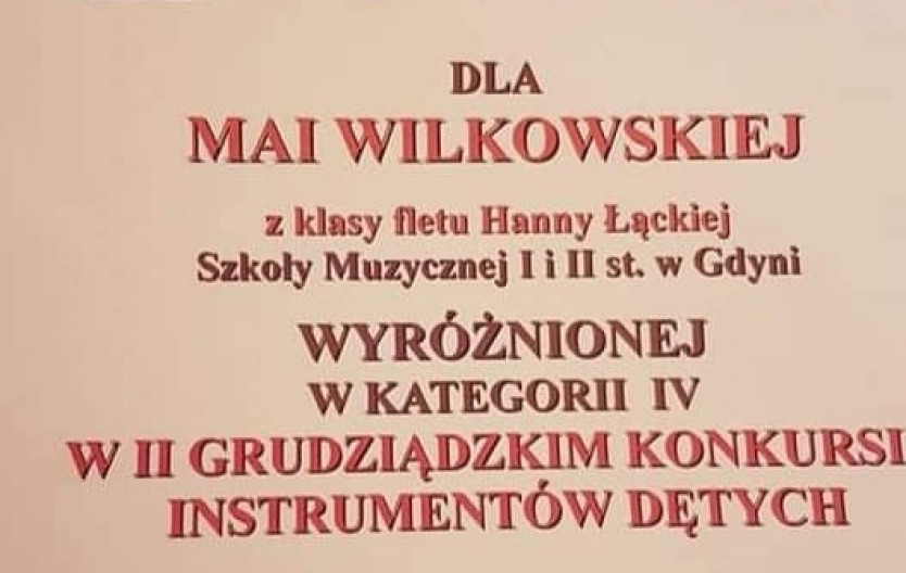 Sukcesy uczniów Szkoły Muzycznej - maj 2019