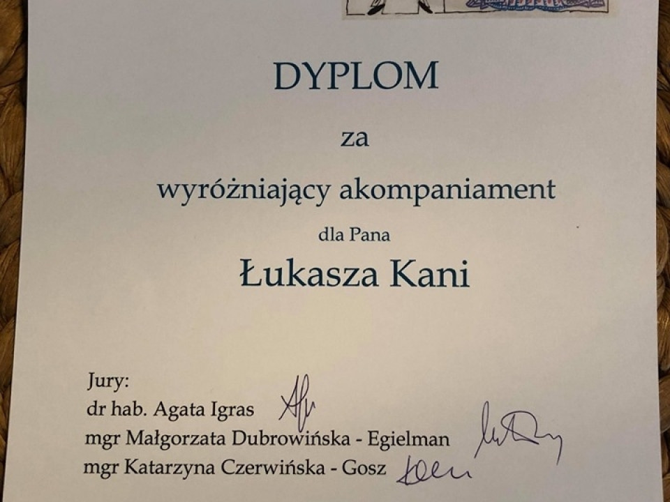 Sukcesy uczniów Szkoły Muzycznej - maj 2019