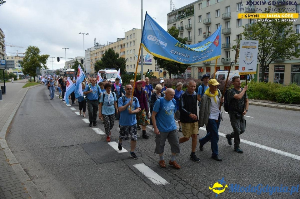 Pielgrzymka 2019 Dzień pierwszy - Gdynia - Chwaszczyno - Żukowo