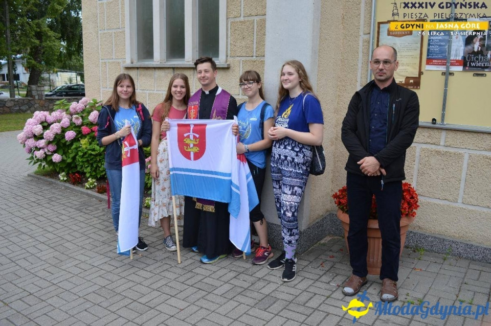 Pielgrzymka 2019 Dzień pierwszy - Gdynia - Chwaszczyno - Żukowo