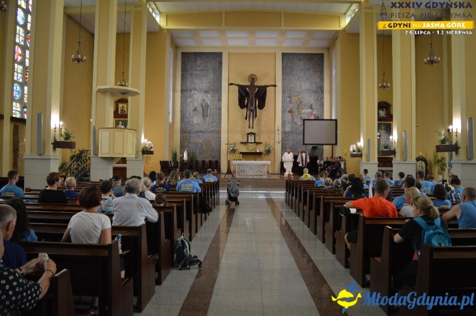 Pielgrzymka 2019 Dzień pierwszy - Gdynia - Chwaszczyno - Żukowo