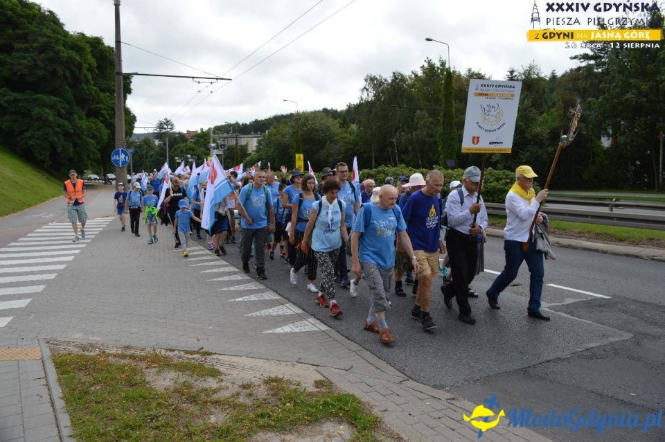 Pielgrzymka 2019 Dzień pierwszy - Gdynia - Chwaszczyno - Żukowo