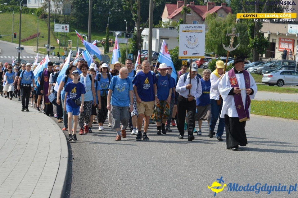 Pielgrzymka 2019 Dzień pierwszy - Gdynia - Chwaszczyno - Żukowo