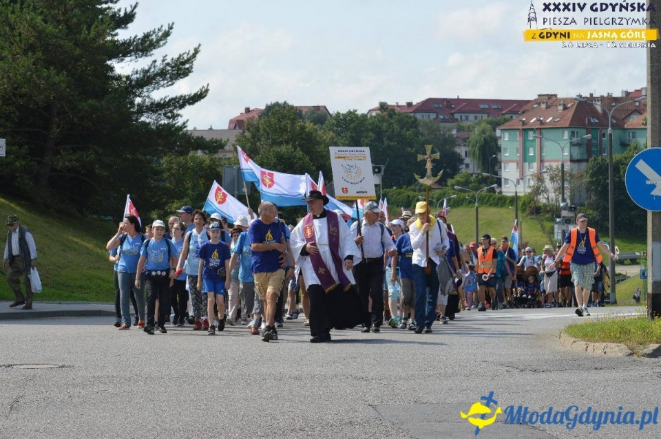 Pielgrzymka 2019 Dzień pierwszy - Gdynia - Chwaszczyno - Żukowo