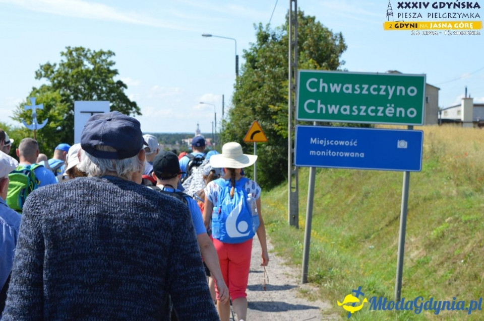 Pielgrzymka 2019 Dzień pierwszy - Gdynia - Chwaszczyno - Żukowo