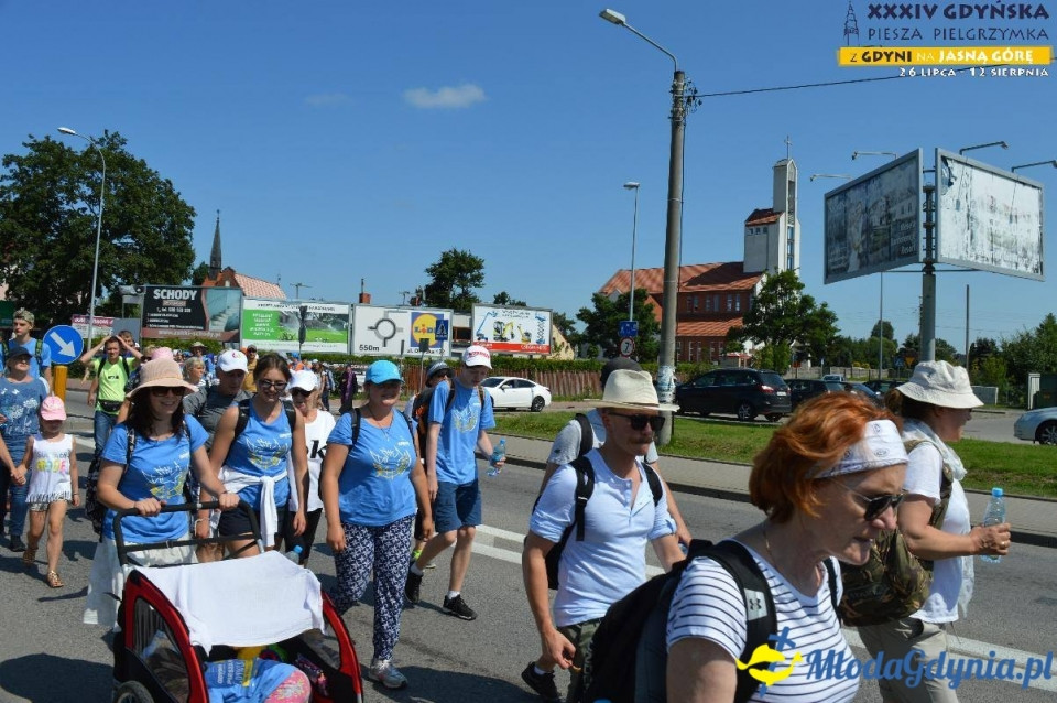 Pielgrzymka 2019 Dzień pierwszy - Gdynia - Chwaszczyno - Żukowo