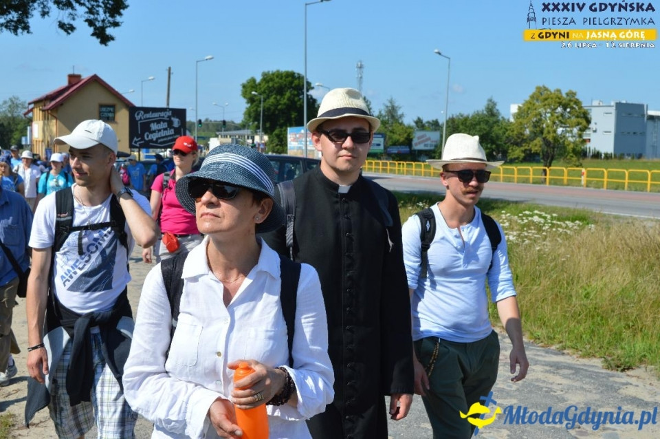 Pielgrzymka 2019 Dzień pierwszy - Gdynia - Chwaszczyno - Żukowo