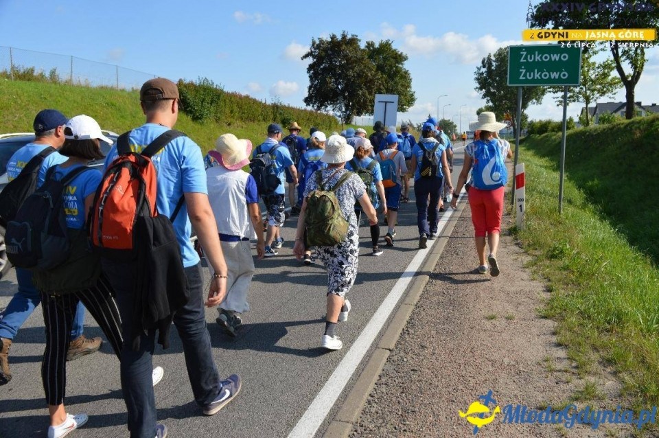 Pielgrzymka 2019 Dzień pierwszy - Gdynia - Chwaszczyno - Żukowo