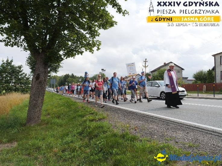 Pielgrzymka 2019 Dzień drugi - Żukowo - Hopowo - Przywidz