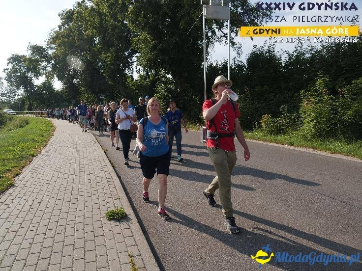 Pielgrzymka 2019 Dzień drugi - Żukowo - Hopowo - Przywidz