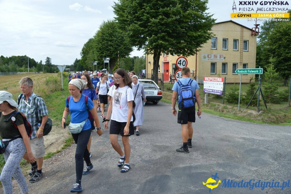 Gdyńska Piesza Pielgrzymka na Jasną Górę  2019 - dzień: 16, 17, 18