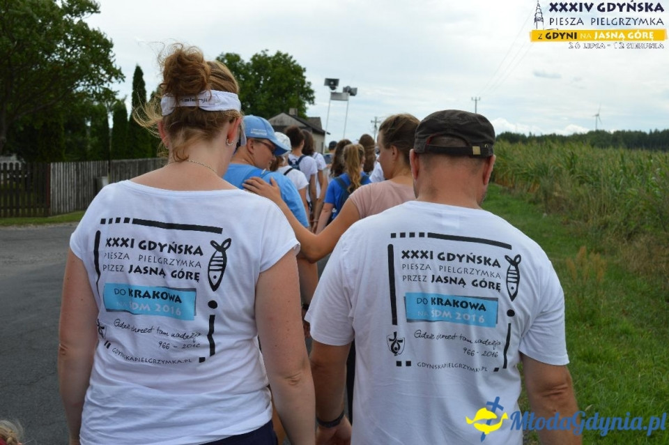 Gdyńska Piesza Pielgrzymka na Jasną Górę  2019 - dzień: 16, 17, 18