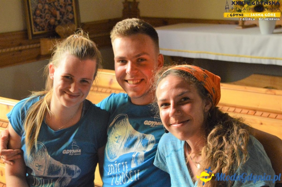 Gdyńska Piesza Pielgrzymka na Jasną Górę  2019 - dzień: 16, 17, 18