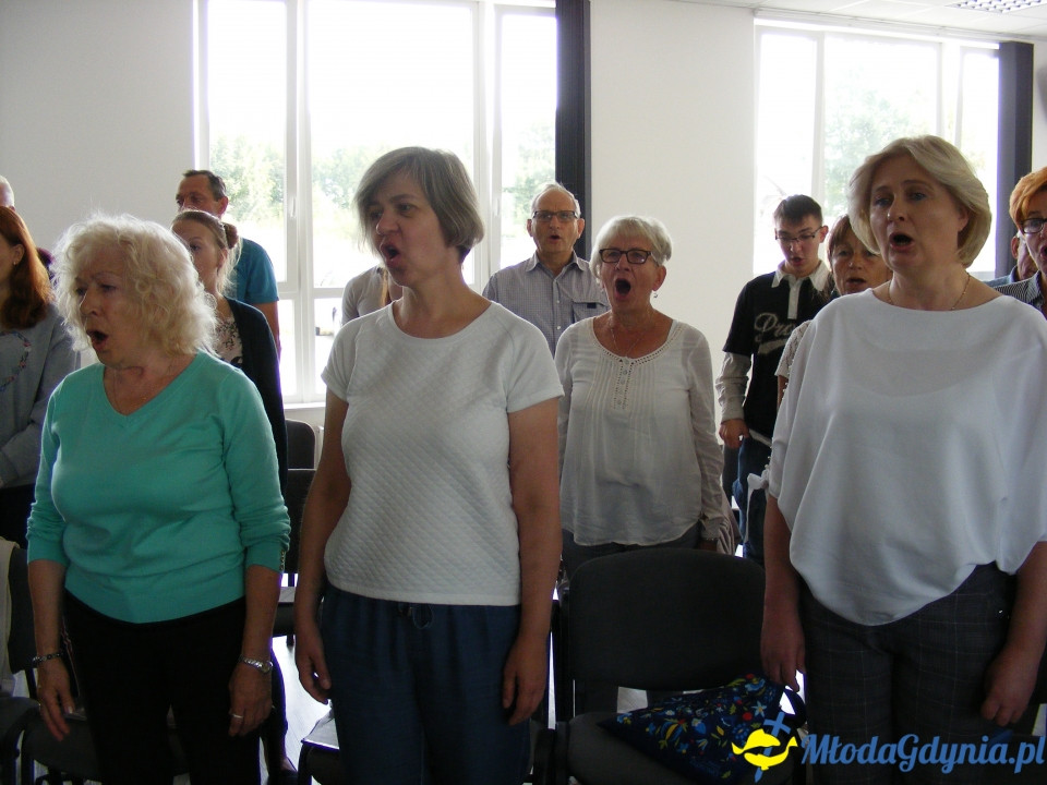 Warsztaty z Aleksandrą Zawadą - Chwaszczyno, połączone chóry - 07.09.2019