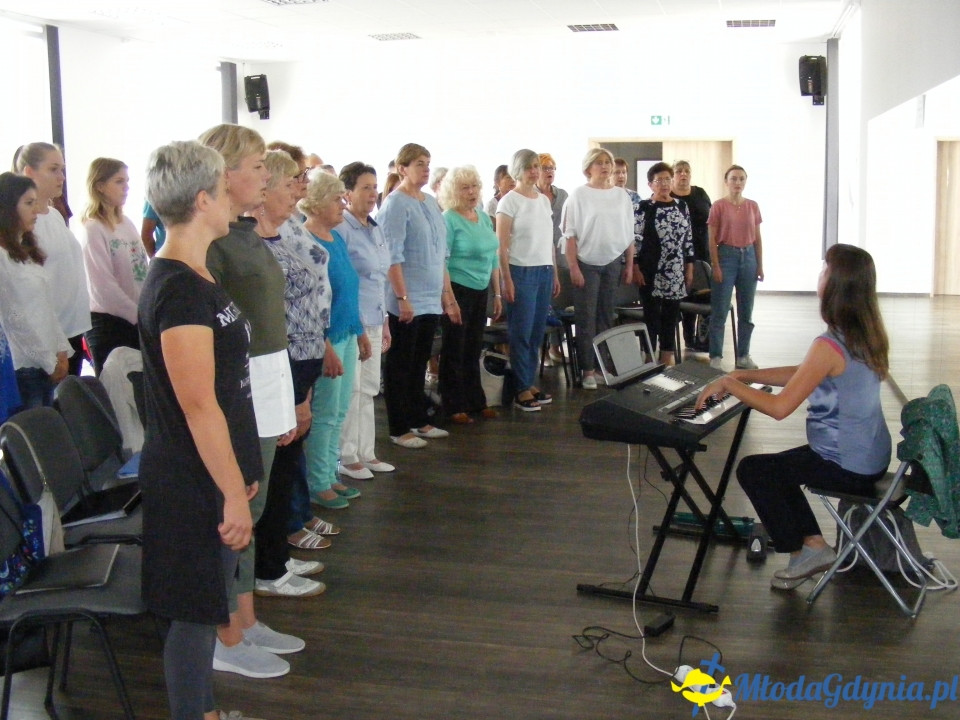 Warsztaty z Aleksandrą Zawadą - Chwaszczyno, połączone chóry - 07.09.2019