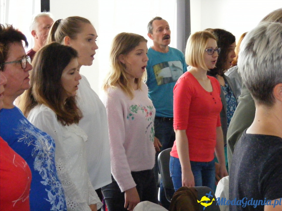 Warsztaty z Aleksandrą Zawadą - Chwaszczyno, połączone chóry - 07.09.2019