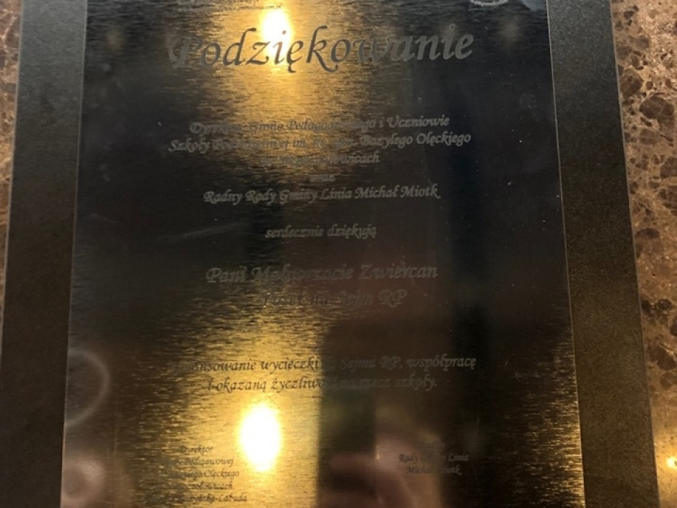 Poseł Małgorzata Zwiercan spotyka się z wyborcami