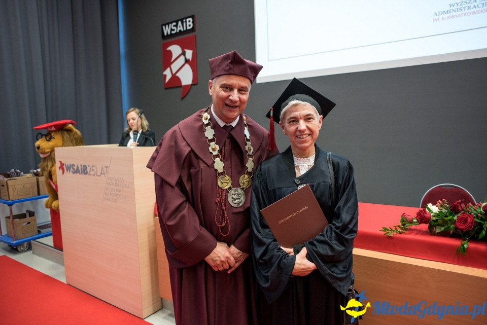 Gala dyplomowa WSAiB Gdynia 2019