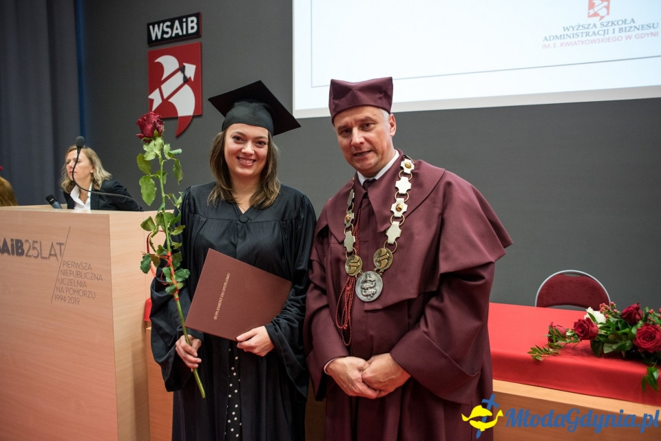 Gala dyplomowa WSAiB Gdynia 2019