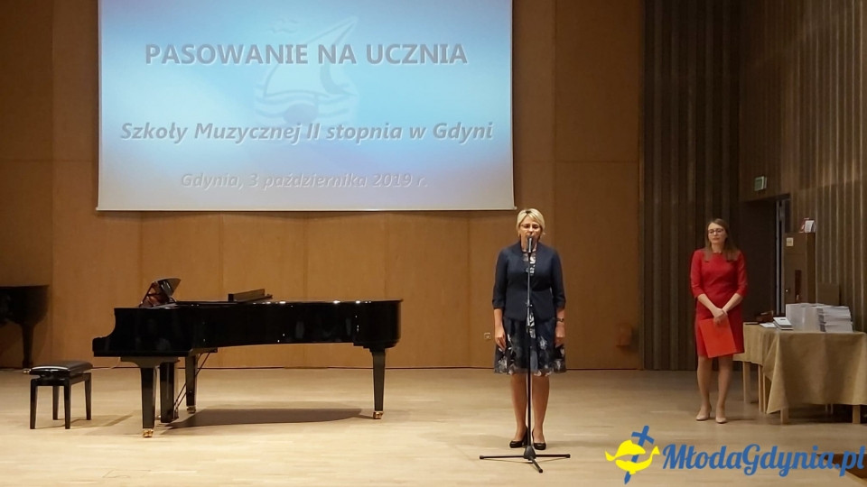 Uroczystość ślubowania młodzieży z klasy I Szkoły Muzycznej II st. - 03.10.2019