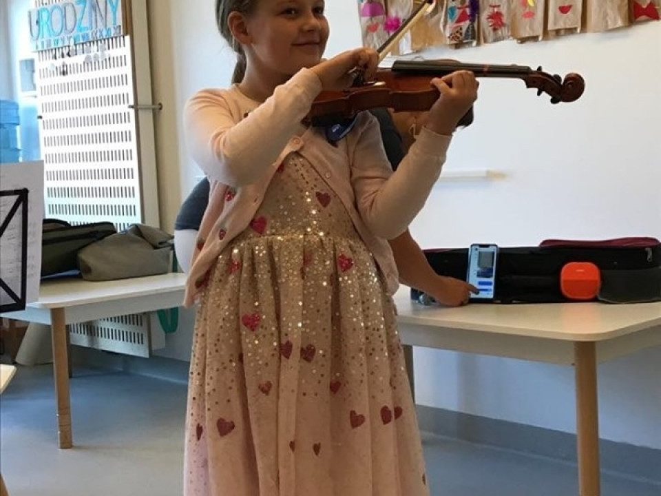 Sekcja Smyczkowa w przedszkolu na Wiczlinie