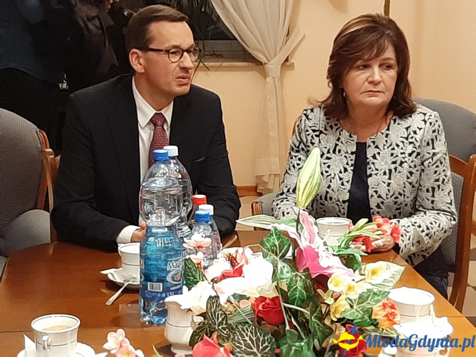 Premier Mateusz Morawiecki - spotkanie ze sztabem poseł Małgorzaty Zwiercan
